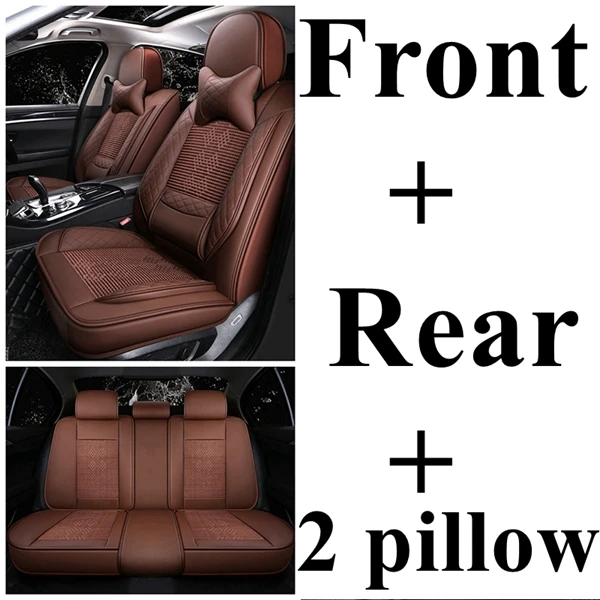 ice silk coffee 2 Автомобильный чехол для сиденья Volkswagen golf 7 4 5 6 Passat b5 b8 b6 b7 golf sportsvan bora polo candy magotan Sagitar phideon gol - Название цвета: ice silk coffee 2