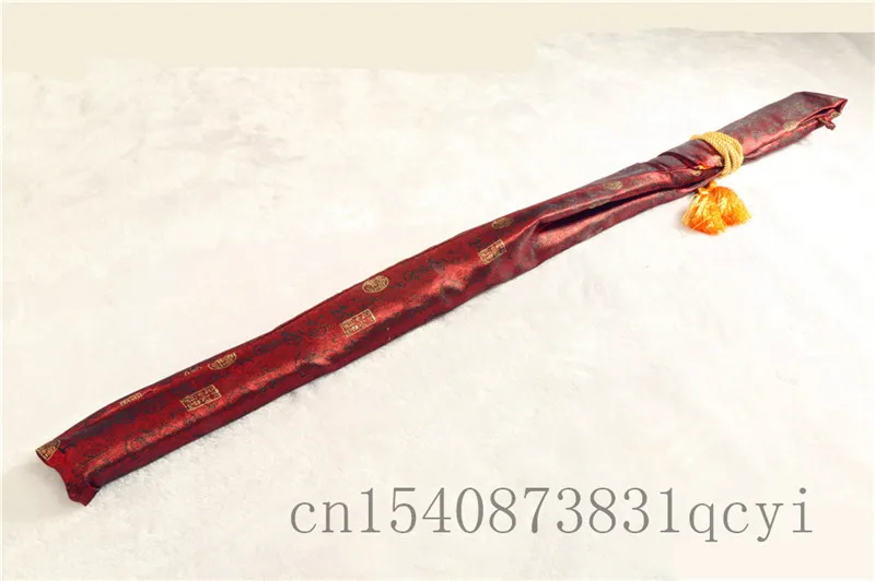 Красная шелковая сумка 134 см для защиты японского самурайского меча Катаны -