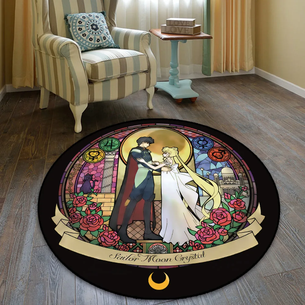 Розовый Кошачий круглый коврик напольный ковер для дома спальни гостиницы