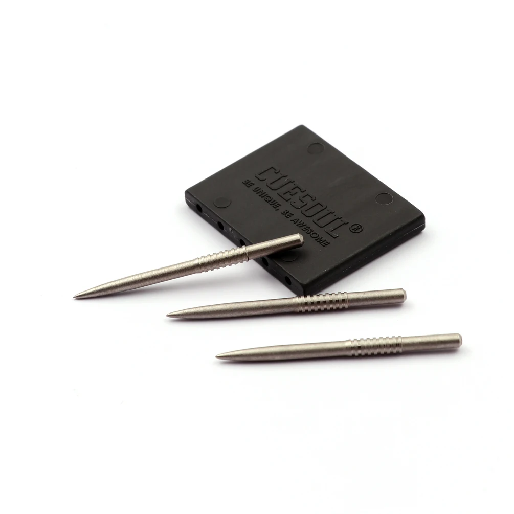 CUESOUL TOUCH POINT II Replacement Dart Steel Grooved Points,Steel Tips