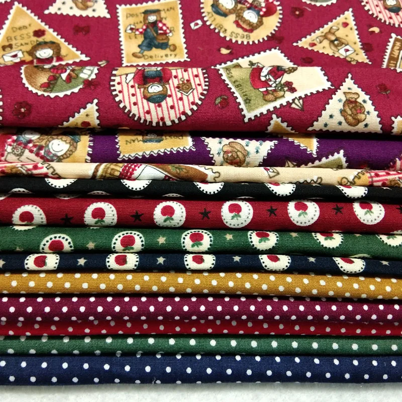 ZY 23x24 см, 12 шт., домашний текстиль в горошек с яблоком, хлопковая Поплиновая ткань для платья, для шитья, 100% хлопок, материал для пэчворка ZY 23x24 см, 12 шт., домашний текстиль в горошек с яблоком, хлопковая Поплиновая ткань для платья, для шитья, 100% хлопок, материал для пэчворка