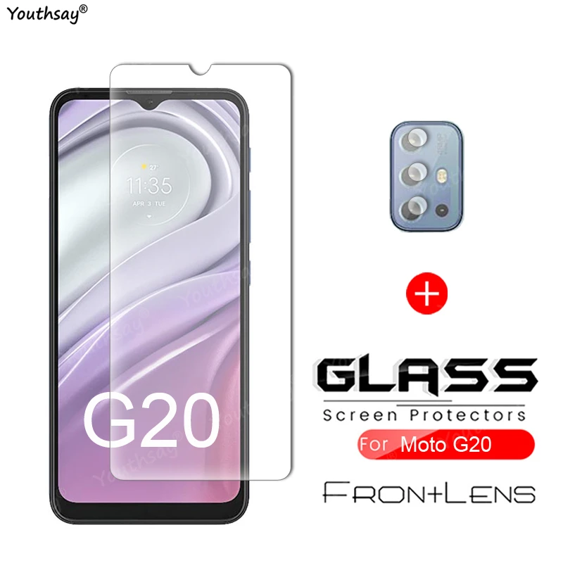 For Motorola Moto G20 Glass Tempered Glass G20 Glass Screen Protector Film For Motorola G20 G30 G50 G10 G60 Edge 20 Pro Lite