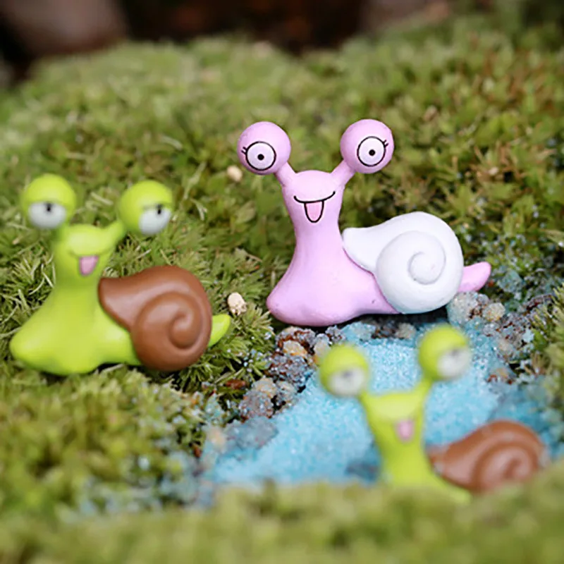 Miniature snail doll decoration 5PCS fairy garden house decorations DIY home accessories tools | Дом и сад