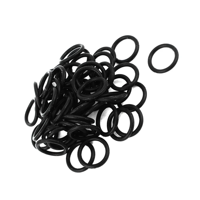 Уплотнительное кольцо черное 100 шт.: 50 шт. нитриловых резиновых пакетов 11 мм X 15 2