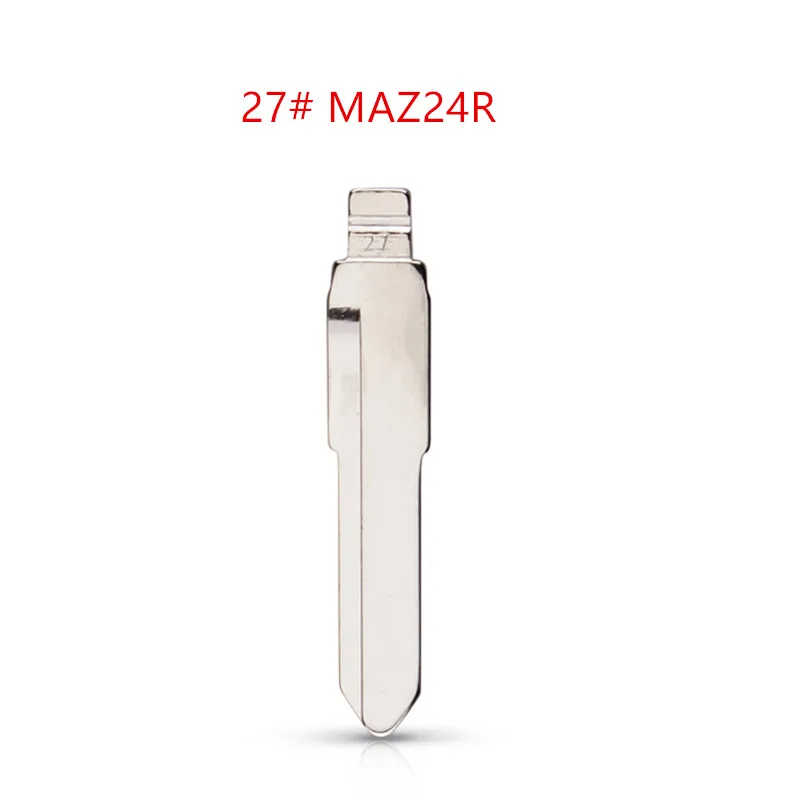 

10 шт. 27 # MAZ24R, металлический необработанный флип-чехол для Mazda M3 M5 M6 для keydiy KD xhorse VVDI JMD
