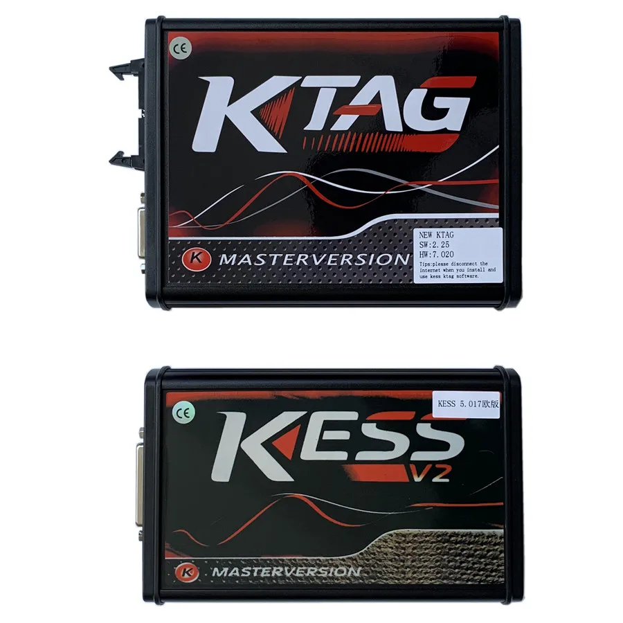 Red KESS KTAG KESSV2 KESS V2 V2.47 V5.017 ЕС красный ECM Титан Winols KTAG V7.020 4 светодиодный онлайн мастер-версия ECU OBD автомобиль/Грузовик программист инструмент - Цвет: Red KESS KTAG