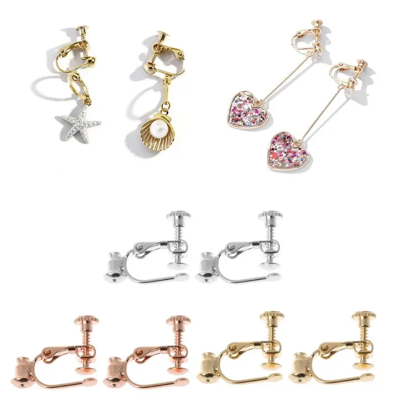 1 пара преобразователей для самостоятельного изготовления серег не проколотых