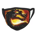 Многоразовая маска для лица Mortal Kombat Rayden для мужчин и женщин, респиратор MK Scorpion Sub для нулевой борьбы с игрой, маска для рта