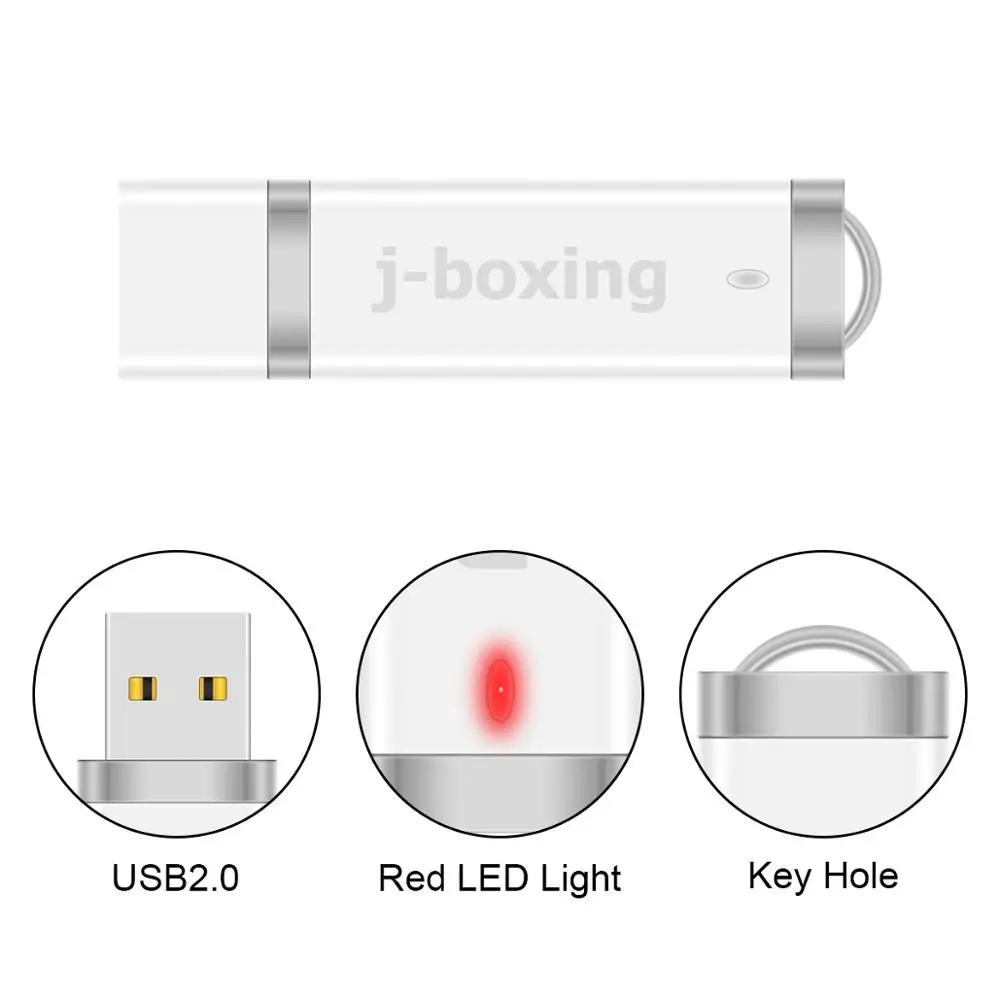 J boxing 10 шт. USB флеш накопители 1 ГБ 2 Гб 4 8 16 32 на молнии белый для ПК Mac|USB