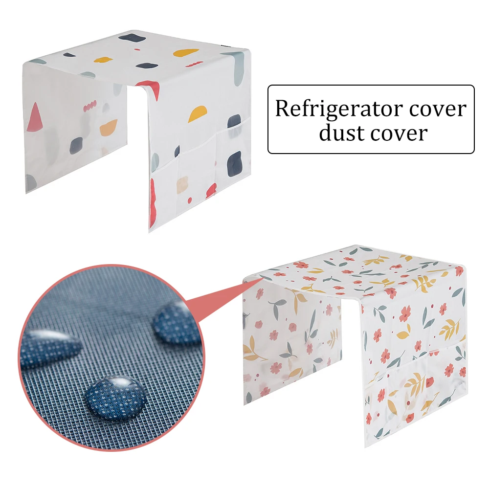 Kitchen Waterproof Refrigerator Covers Anti-Dust Microwave Cover With Storage Bag For Home Clean Accessories Supplies | Дом и сад