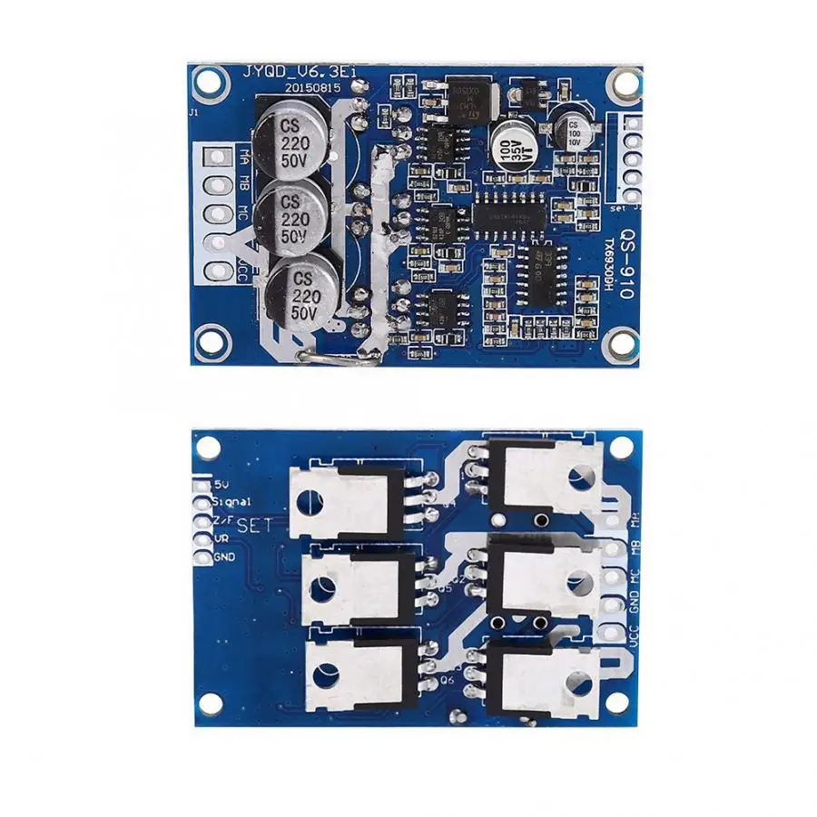 20A 12 V 36 500W DC бесщеточный мотор драйвер платы с кудряшками из без Holzer Скорость