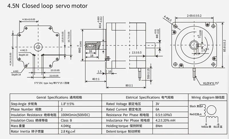 Nema 34 12N. m 8.5N.m 4.5N.m комплект шагового двигателя с замкнутым контуром Серводвигатель HBS860H+ 86HB250 86 2 фазный шаговый двигатель+ кодирующая линия