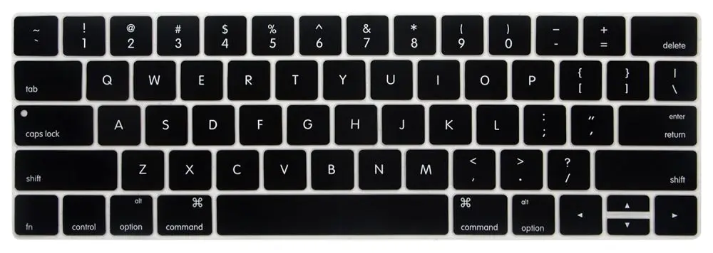 Английская американская Защитная пленка для клавиатуры для Macbook Pro 13,3 A1706 A1989 и 15,4 дюймов A1707 A1990 с сенсорной панелью