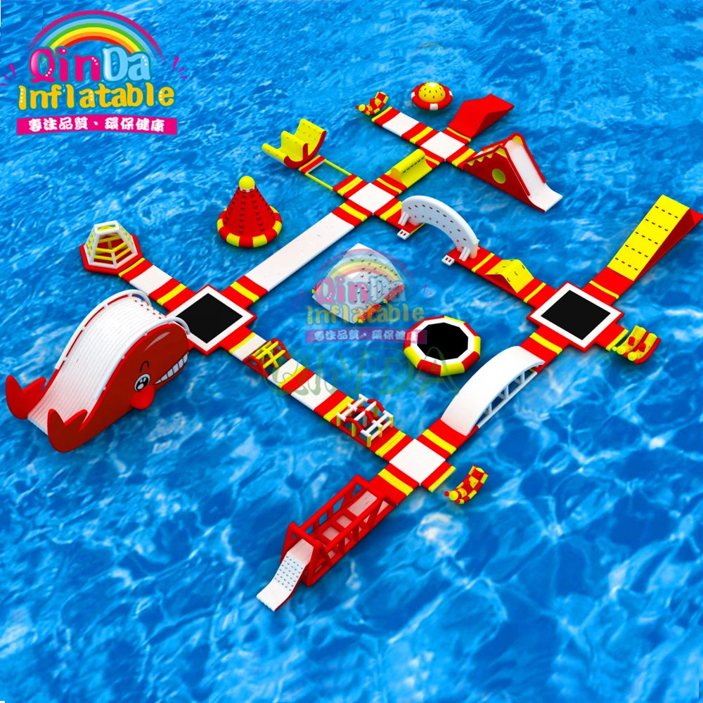 Коммерческие гигантские препятствия для взрослых плавающий развлекательный