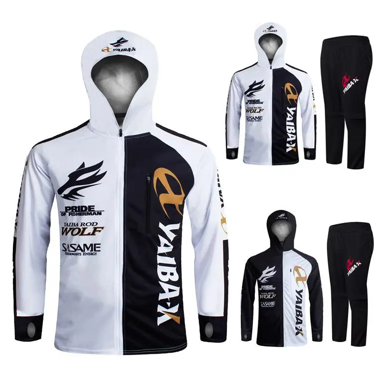 

2022 New Fishing Clothes Set Fishing Men Coat Breathable Jacket Quick Dry Long Sleeve Fishing Shirts Detachable Camping Hiki
