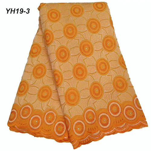 YH19-3 MIRAFEEL Французская ткань для тюли кружевная Высококачественная африканская кружевная ткань швейцарская вуаль кружева для свадьбы 5 ярдов YH19 - Цвет: YH19-3