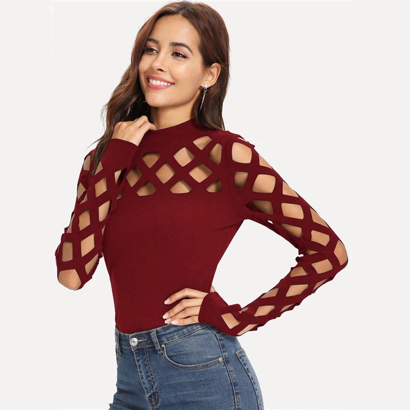SHEIN, уличная одежда, вечерние, элегантные, сексуальные, рабочая одежда, квадратный вырез, на плечах, облегающая, осенняя, женская, офисная, женская футболка, Топ