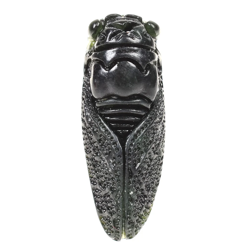 Сделано вручную изысканная распродажа зеленый Цикада из нефрита и Китая|Камни| |