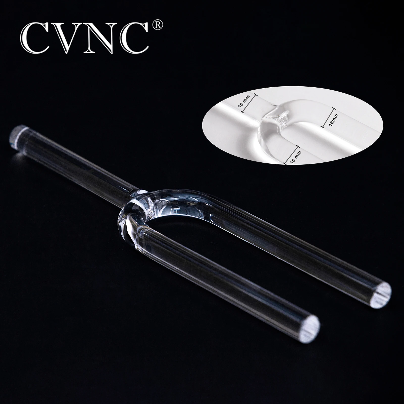 Хрустальная Поющая чаша CVNC 440 Гц или 432 16 мм прозрачная кварцевая тюнирующая