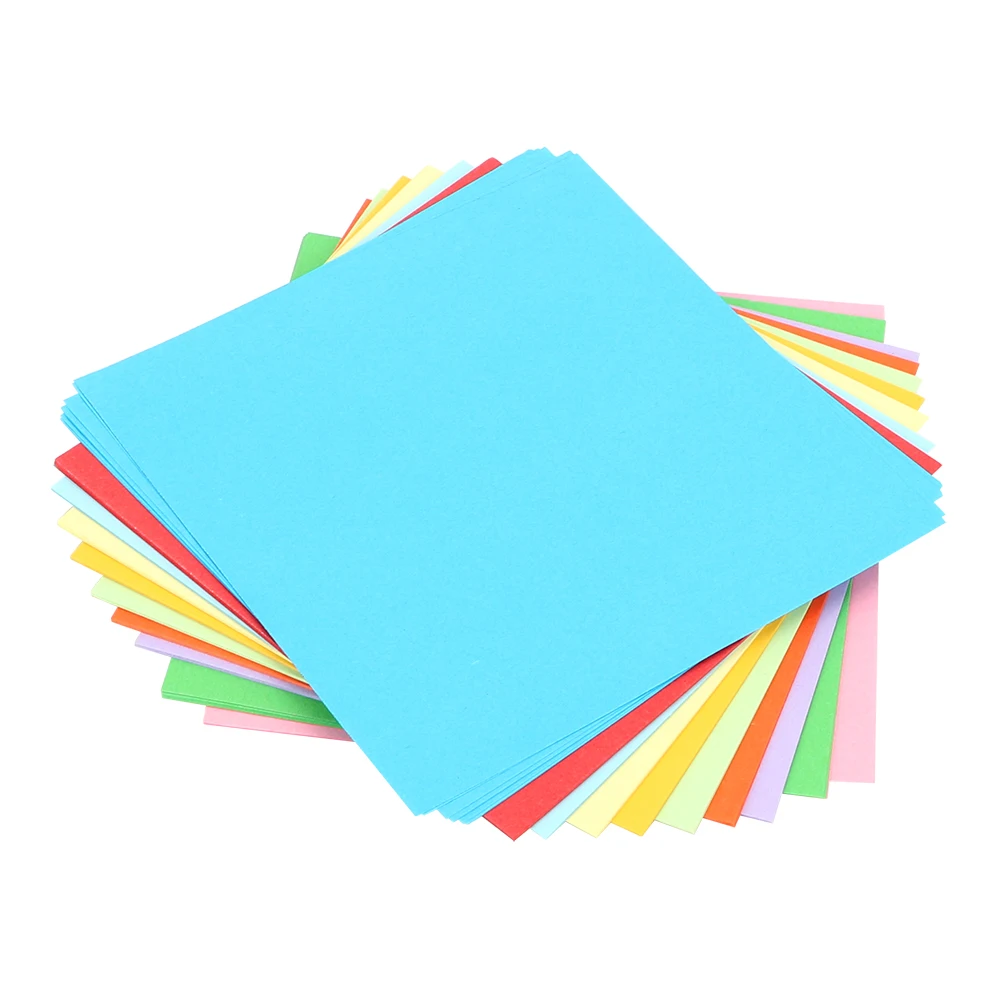 

Fold Scrapbooking Paper Ten Colors Craft Handmade Mix Color Paper 15x15cm DIY 100pieces/set For Children Origami Paper