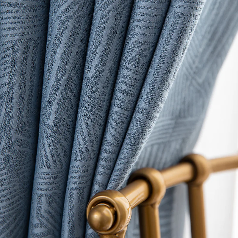 

Роскошные жаккардовые занавески в скандинавском стиле для гостиной, оконные высокоточные полузатемняющие шторы с высоким уровнем затенен...