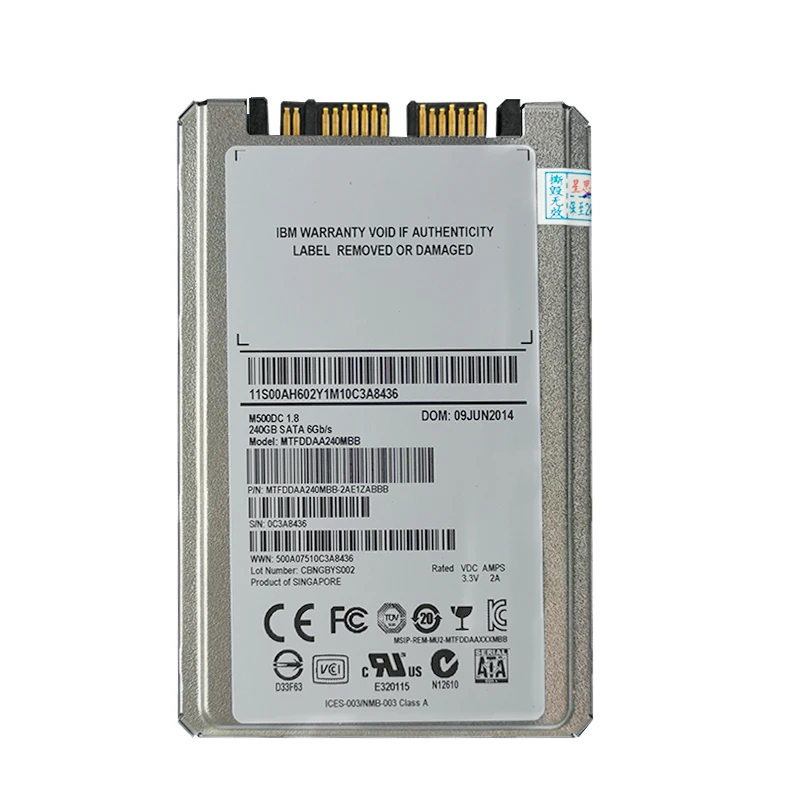 

240GB 60GB 120GB SSD 1.8" MicroSATA FOR HP 2740p 2730p 2530p 2540p IBM x300 x301 T400S T410S REPLACE MK2533GSG MK1633GSG MK1235