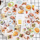 46 шт., водонепроницаемые декоративные наклейки в виде японской еды