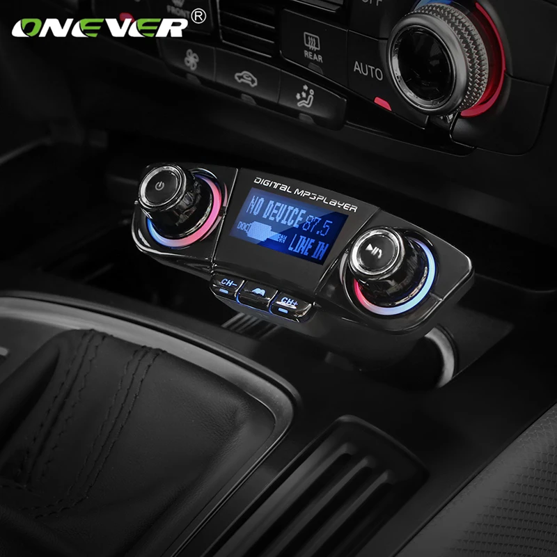 FM модулятор Onever автомобильный беспроводной с 2 USB портами 5 В 1 А|FM-трансмиттеры| |