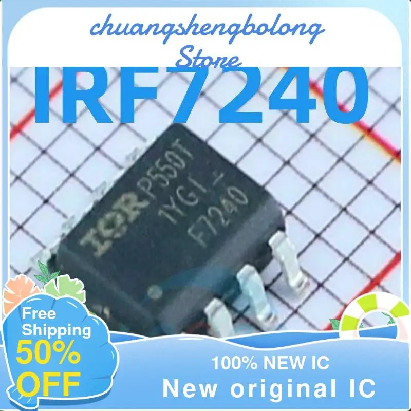 

Новый оригинальный IC 10-200 шт. IRF7240TRPBF IRF7240 :F7240 -40 В/-10,5a SOP8
