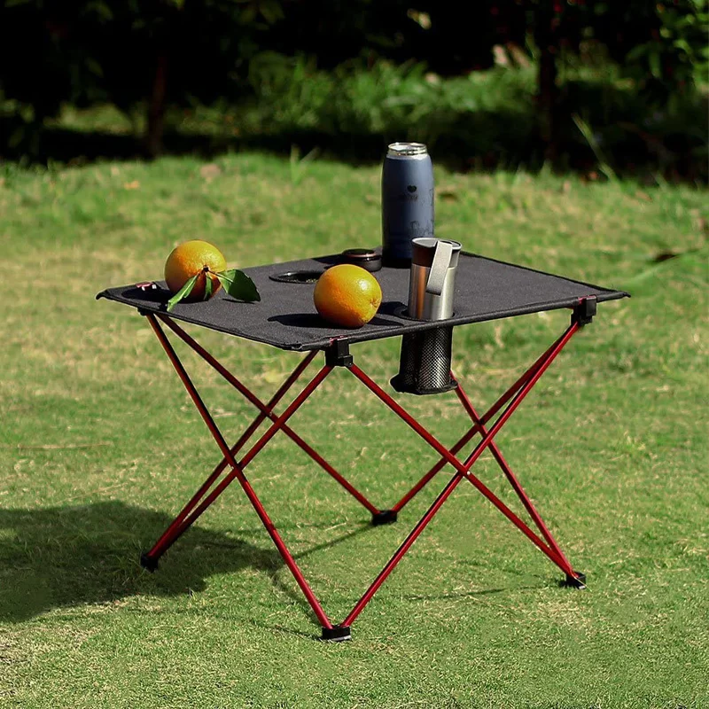 

Lightweight Portable Oxford Cloth Waterproof Folding Table with Cup Holders for Camping,Hiking&Picnic