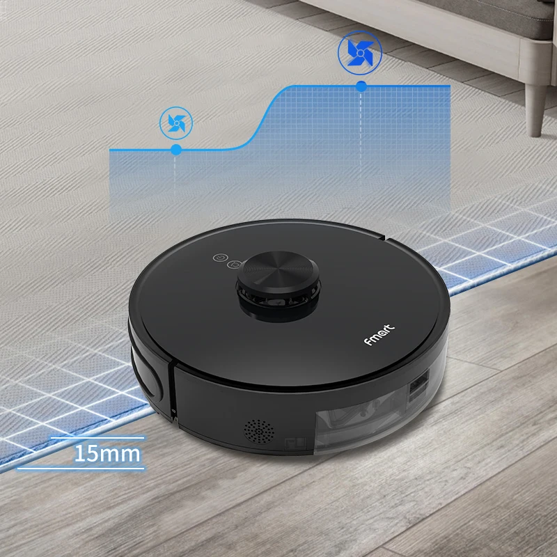 

Fmart D800 Robot Vacuum Cleaner Laser Navigation Sweep&Wet Mopping For Hard Floors&Carpet Auto Charging, APP ,Smart Memory