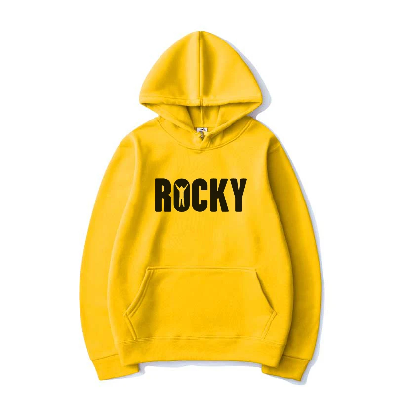 

Fashion ROCKY Printed Hoodies Men Women Spring Casual Hooded Sweatshirt Pullover Harajuku Hip Hop Streetwear Unisex Hoodie Tops