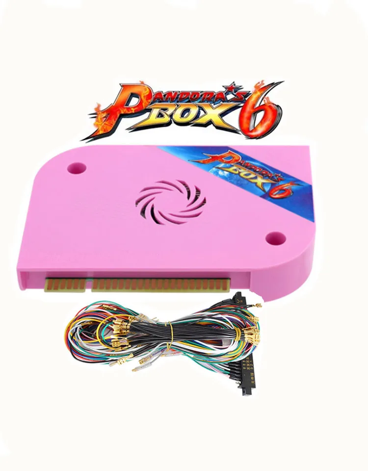 Новая аркадная игра DIY kit Pandora Box 6 Jamma board 1300 в 1 с блоком питания светодиодный