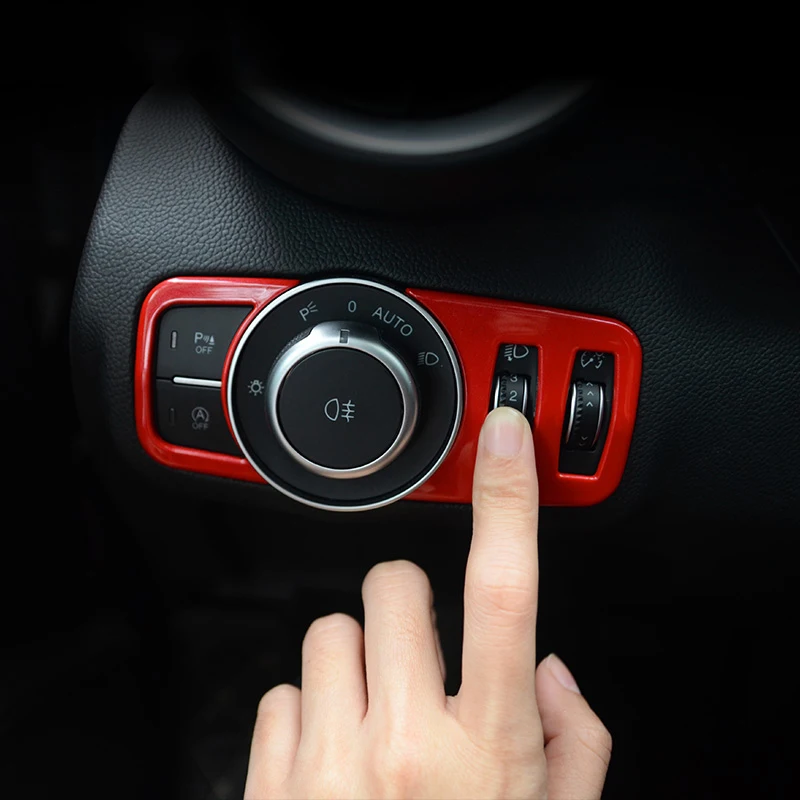 

Для Alfa Romeo Giulia регулировка для автомобильной фары из углеродного волокна декоративная рамка кнопка наклейка аксессуары для украшения интер...