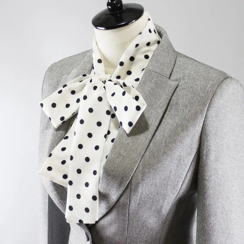 Женская лента бант оборки стоячий воротник в горошек Съемная половинная рубашка|