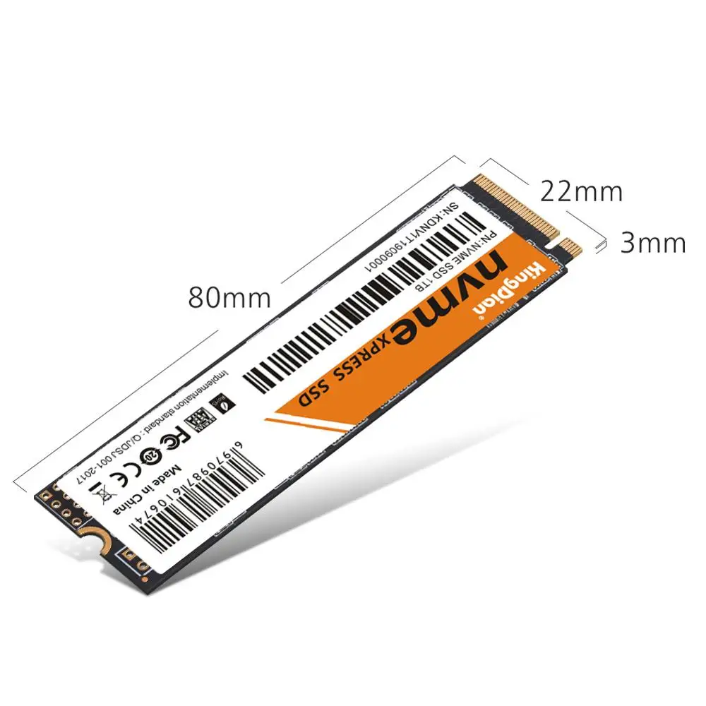 Твердотельный накопитель KingDian M.2 NVME PCIE SSD 128 Гб/256 ГБ/512 ГБ/ТБ 2 ТБ-диск внутренние