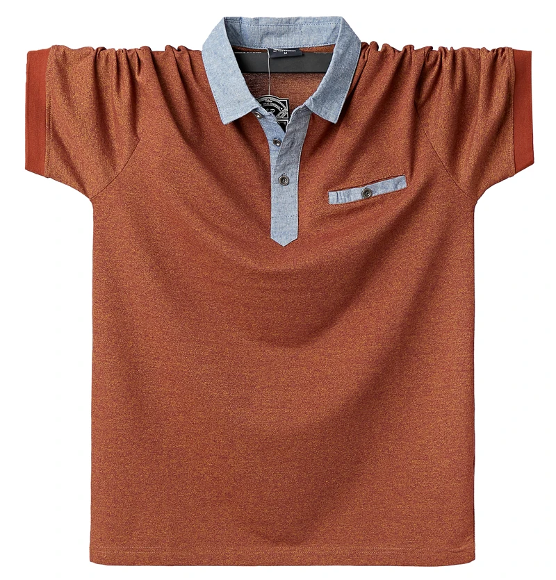 

Plus 6XL 5XL XXXXL men's T-shirt 2020 new summer men's casual breathable striped short-sleeved cotton business shirt
