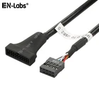 Кабель-переходник с USB 3,0 на 2,0 для материнской платы, плата USB3.0 с 20 контактами на 9 контактами, USB 2,0 с 9 контактами на 20 контактами, штыревой мост