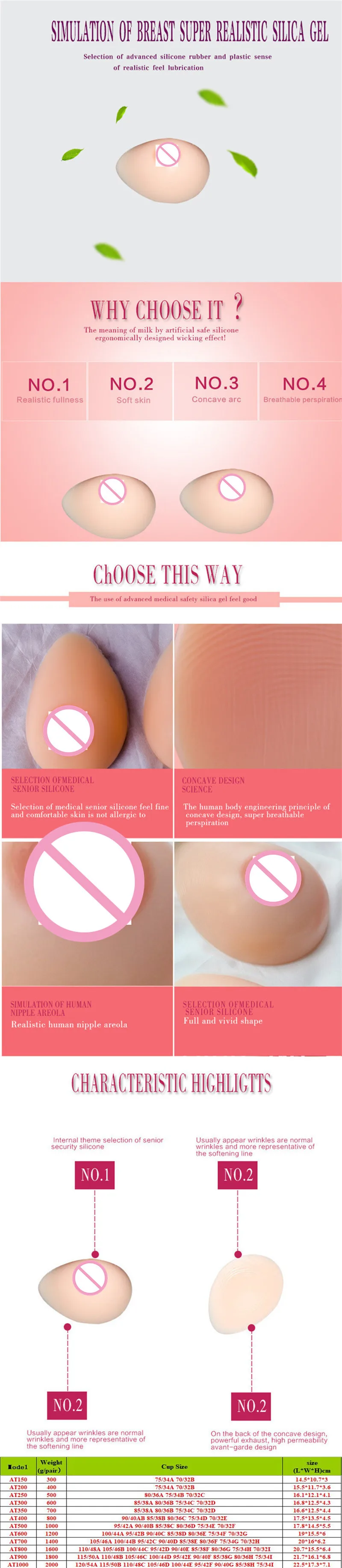 

Artificial Fake Boobs Pads Realistic Silicone Breast Forms Prosthesis for Mastectomy Women Dragqueen Crossdresser Transgender