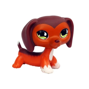 LPS CAT Littlest pet shop игрушки с головой поплавка такса Саванна Savvy #675 коричневый сосиска собака редкие животные игрушки для детей