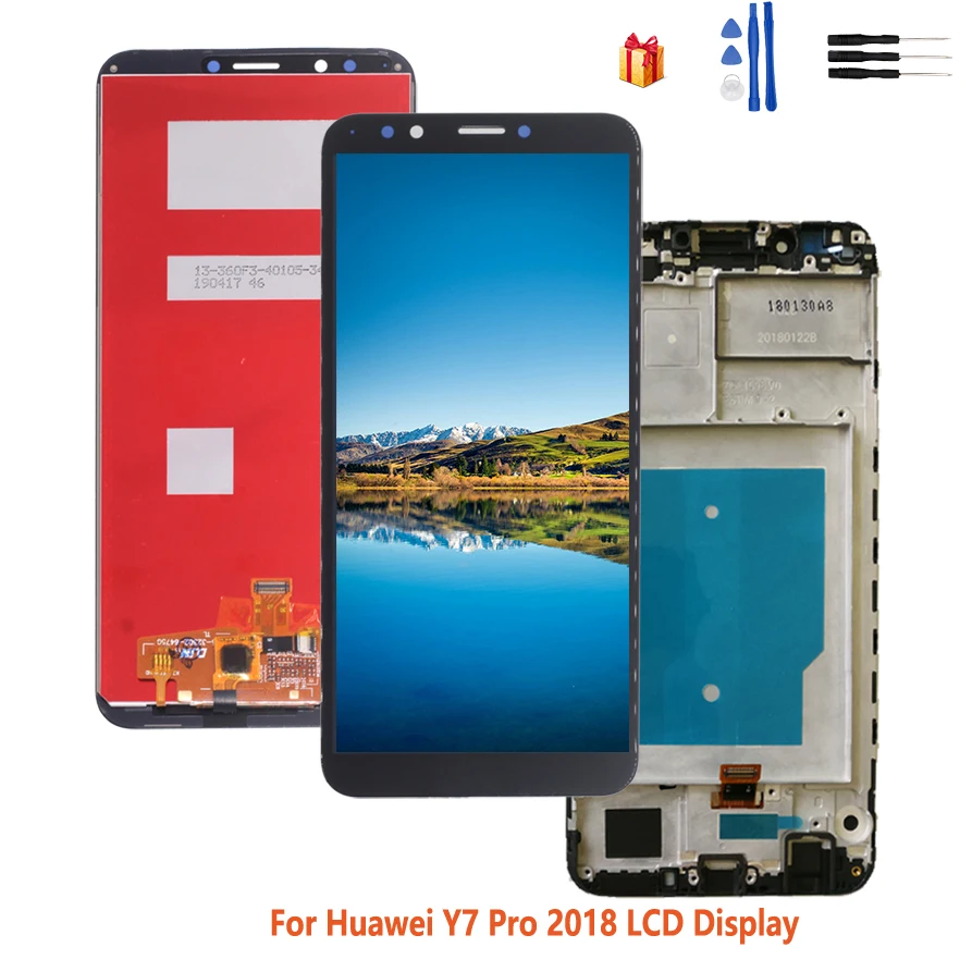 Сменный сенсорный ЖК-экран для Huawei Y7 Pro 2018 | Мобильные телефоны и аксессуары