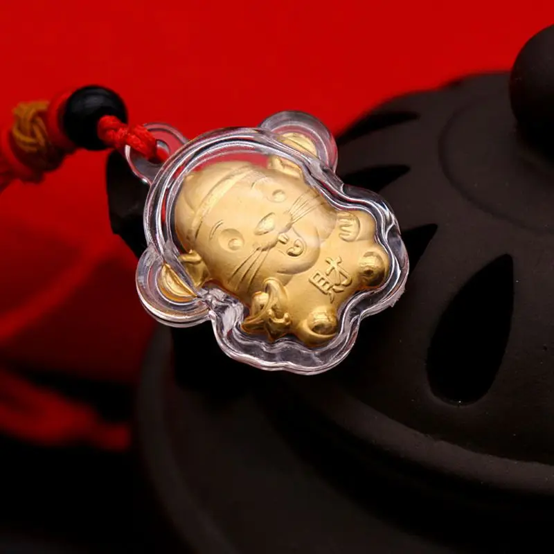 Cute Golden Mouse 2020 New Year Chinese Zodiac Pendant Necklaces Lucky Jewelry | Украшения и аксессуары