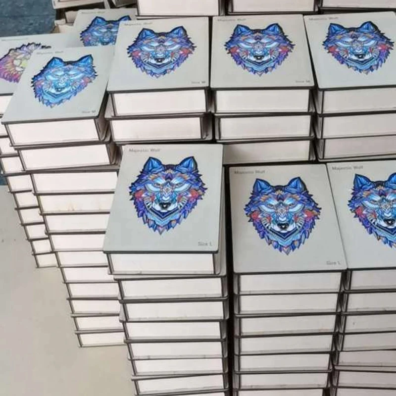 

3D Animal Jigsaw Puzzles with Wooden Box Toys for Children Interactive Family Game Gift for Adults and Kids