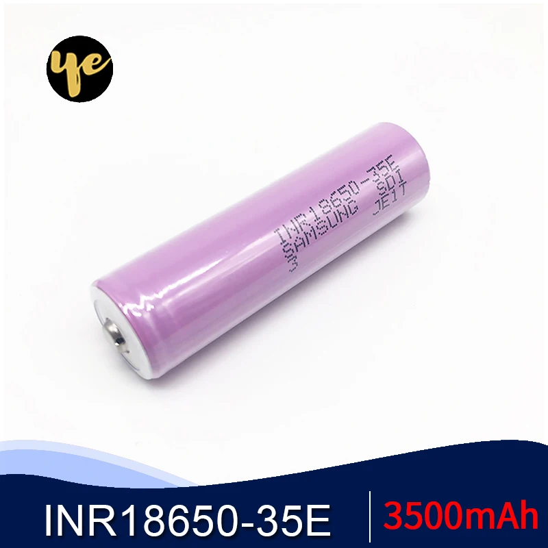 Inr18650 35e для samsung 18650 3500mAh 10A разрядка INR18650 35E литий ионная аккумуляторная батарея 3 7 v