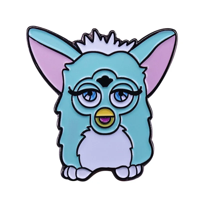 Эмалированная булавка и брошь Furby Vaporwave электрическая игрушка для домашних