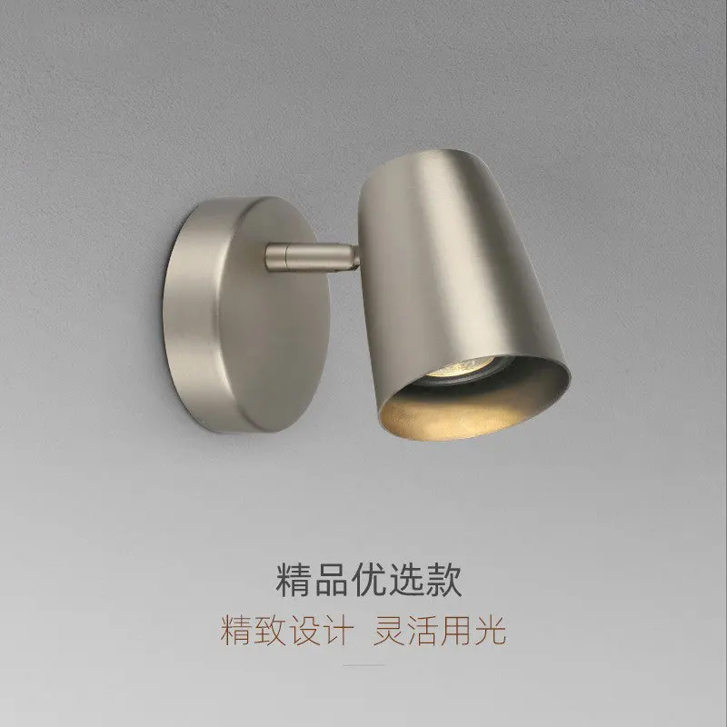 

LED bedside soft light reading lamp rocker swivel wall lamp Nordic living room bedroom room LED lamp