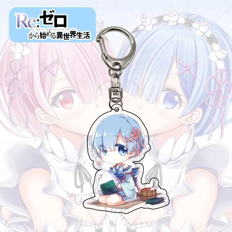 Брелок для ключей Re Life in a zero акриловый с изображением Эмилии фетра ОЗУ аксессуар