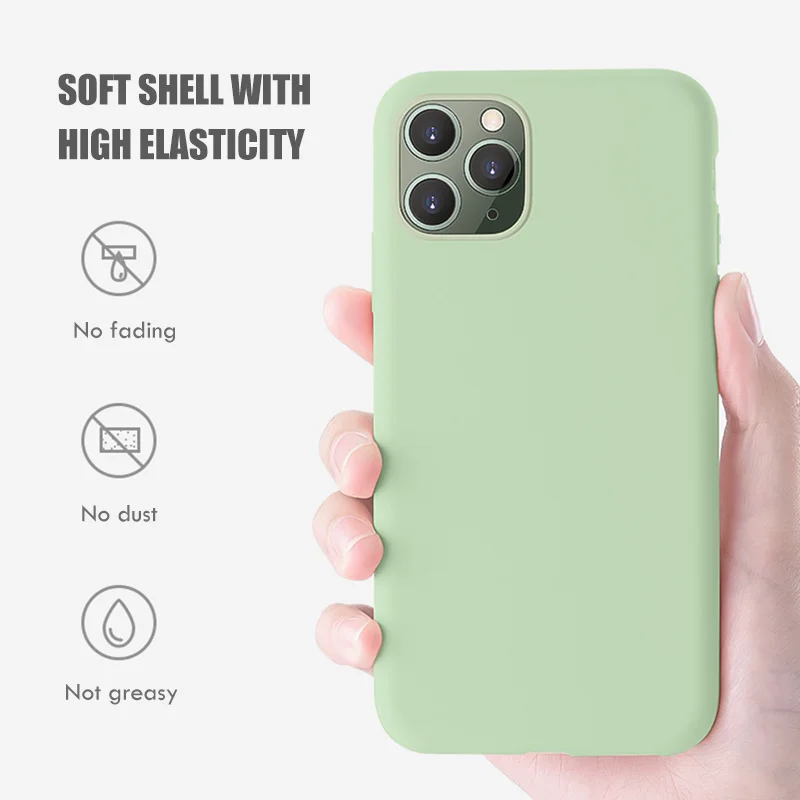 ZNP тонкий жидкий силиконовый чехол для iPhone 11 Pro XS Max X XR карамельный цвет мягкий чехол для iPhone 8 7 6 6s Plus X чехол для телефона Coque