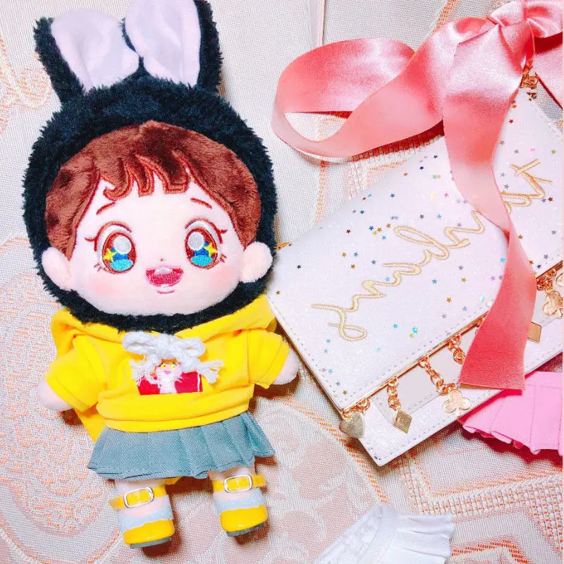 Корея Kawaii флеш Кукла Одежда Мягкие игрушки кукла одежда милая плиссированная