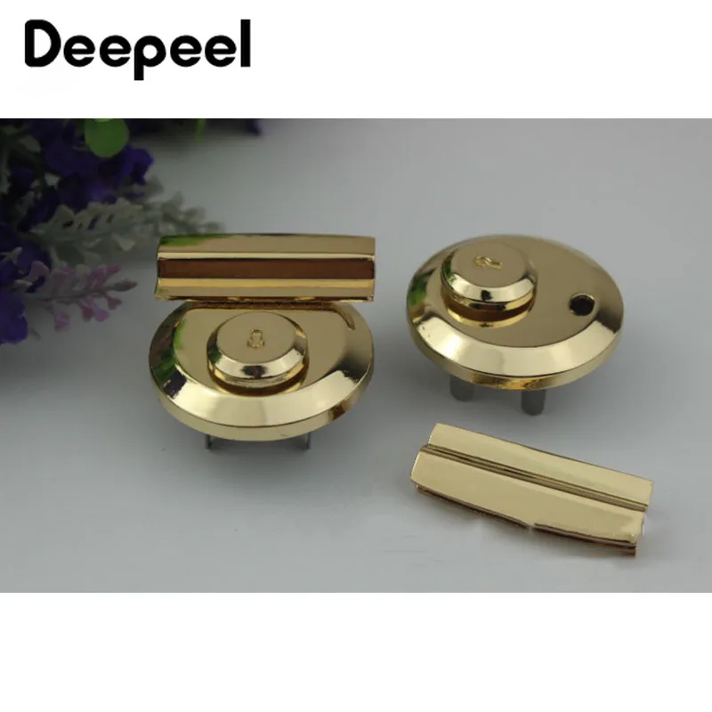 2 шт. золотистые металлические поворотные застежки для сумок и кошельков | Багаж